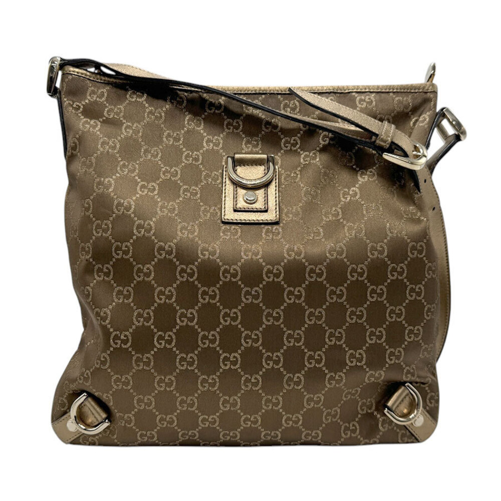 Gucci GG Canvas Abbey D Ring Messenger Bag Brown